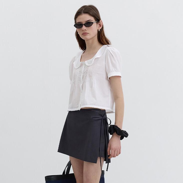 MINI SKIRT CHARCOAL GREY_UDSK5B232CG