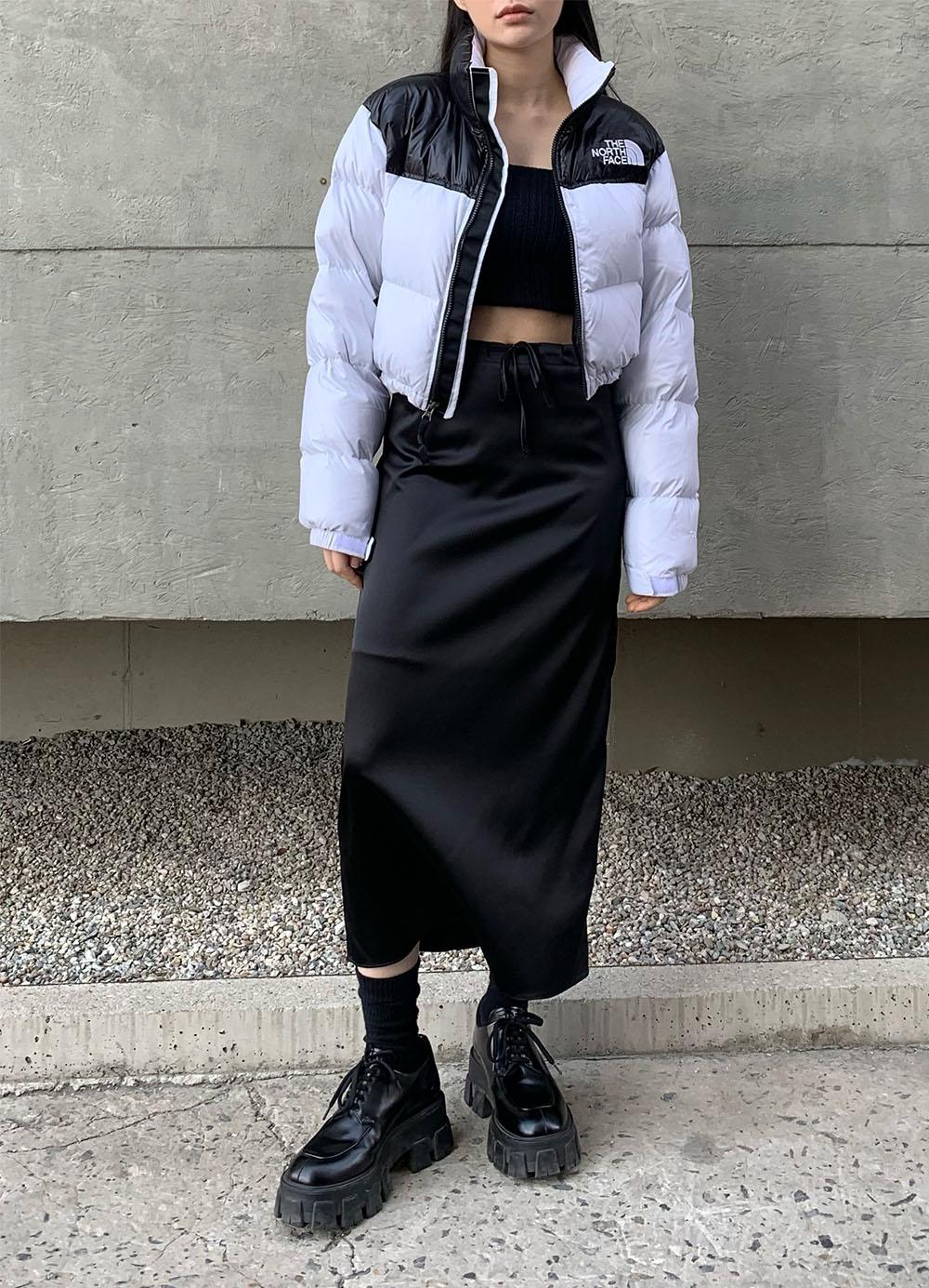 실키 롱 스커트 (2colors)