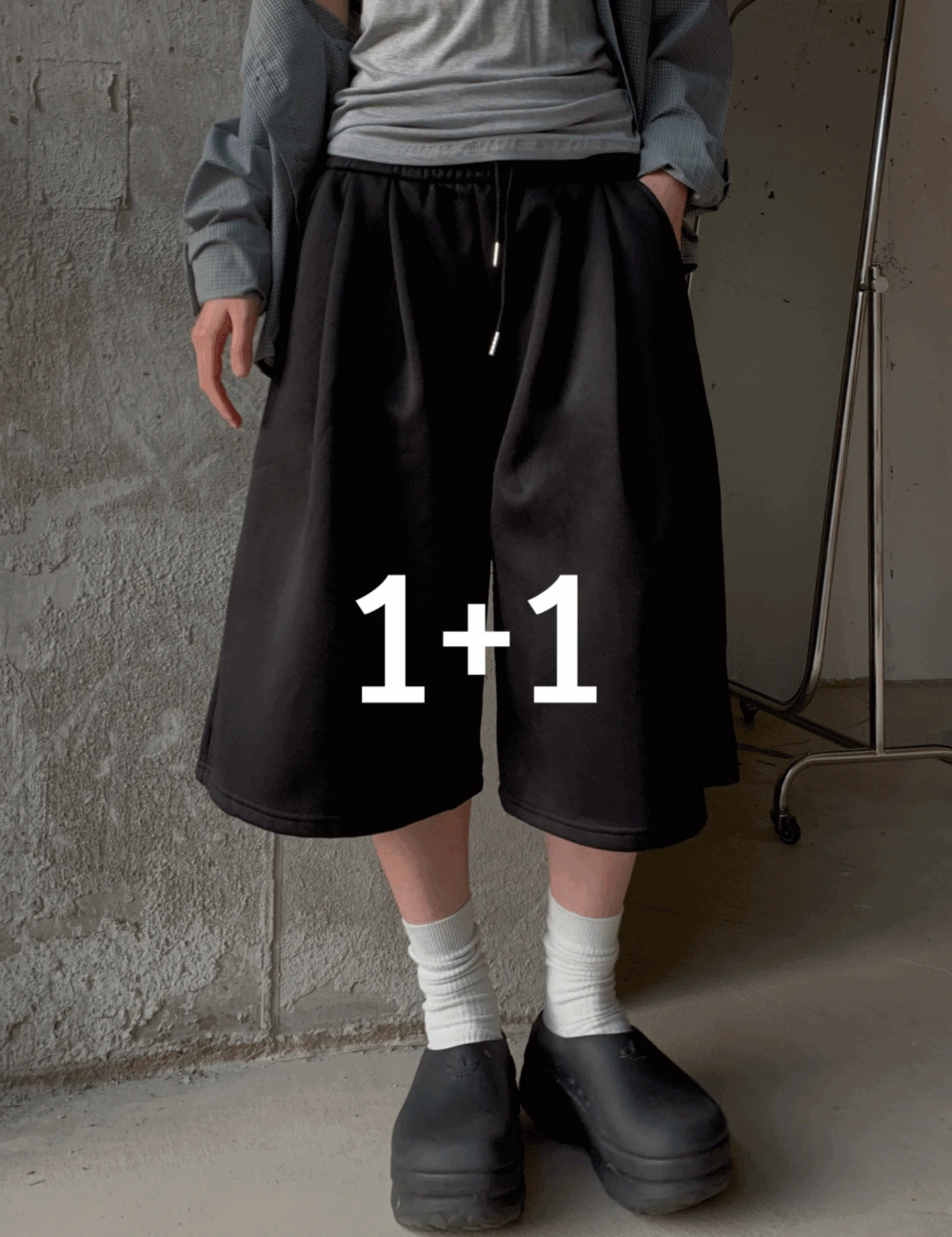 [WOMAN][1+1][2장가격] 린라 쓰리턱 버뮤다팬츠