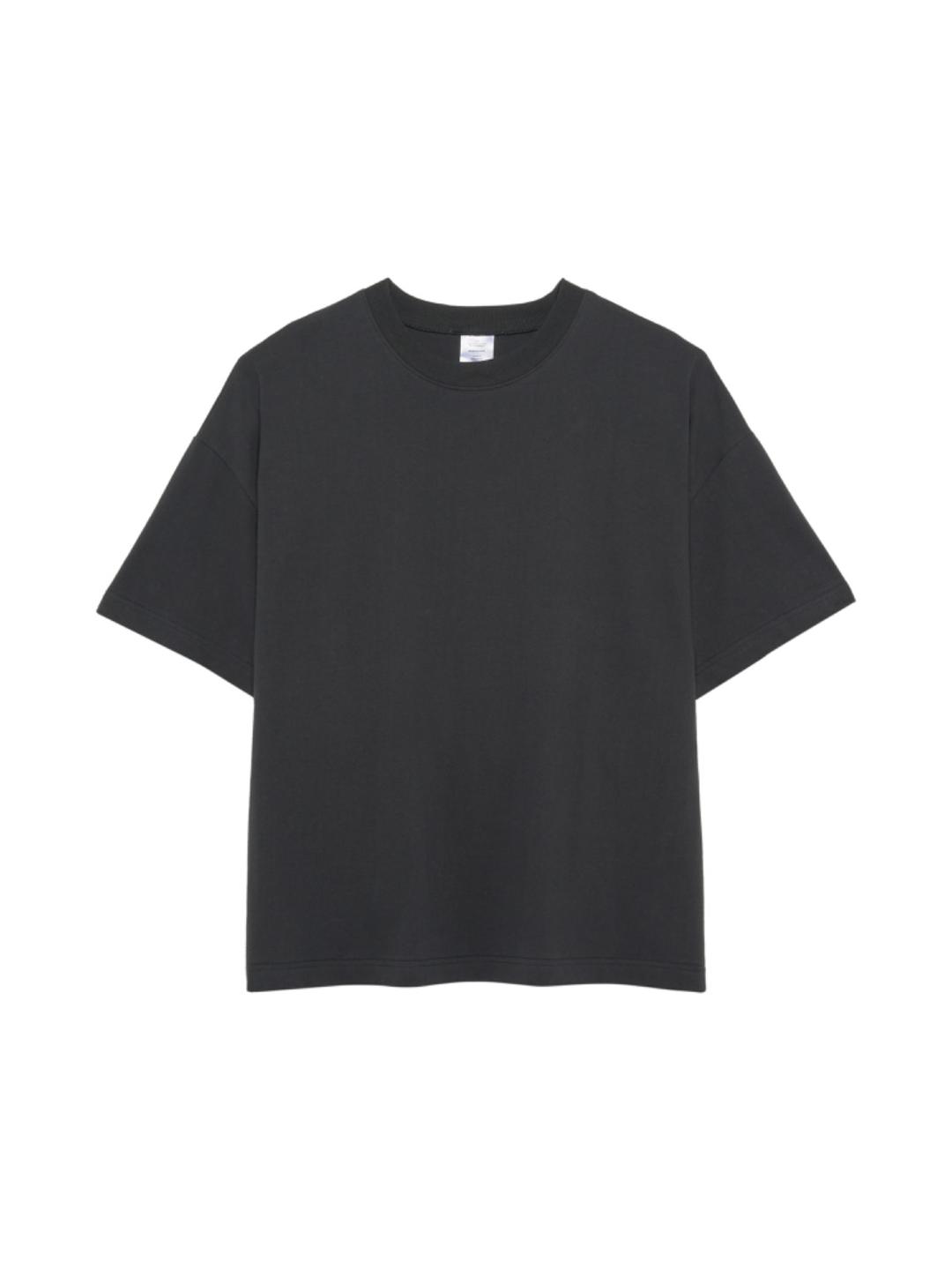 Cotton Over Fit T-Shirt  - Charcoal