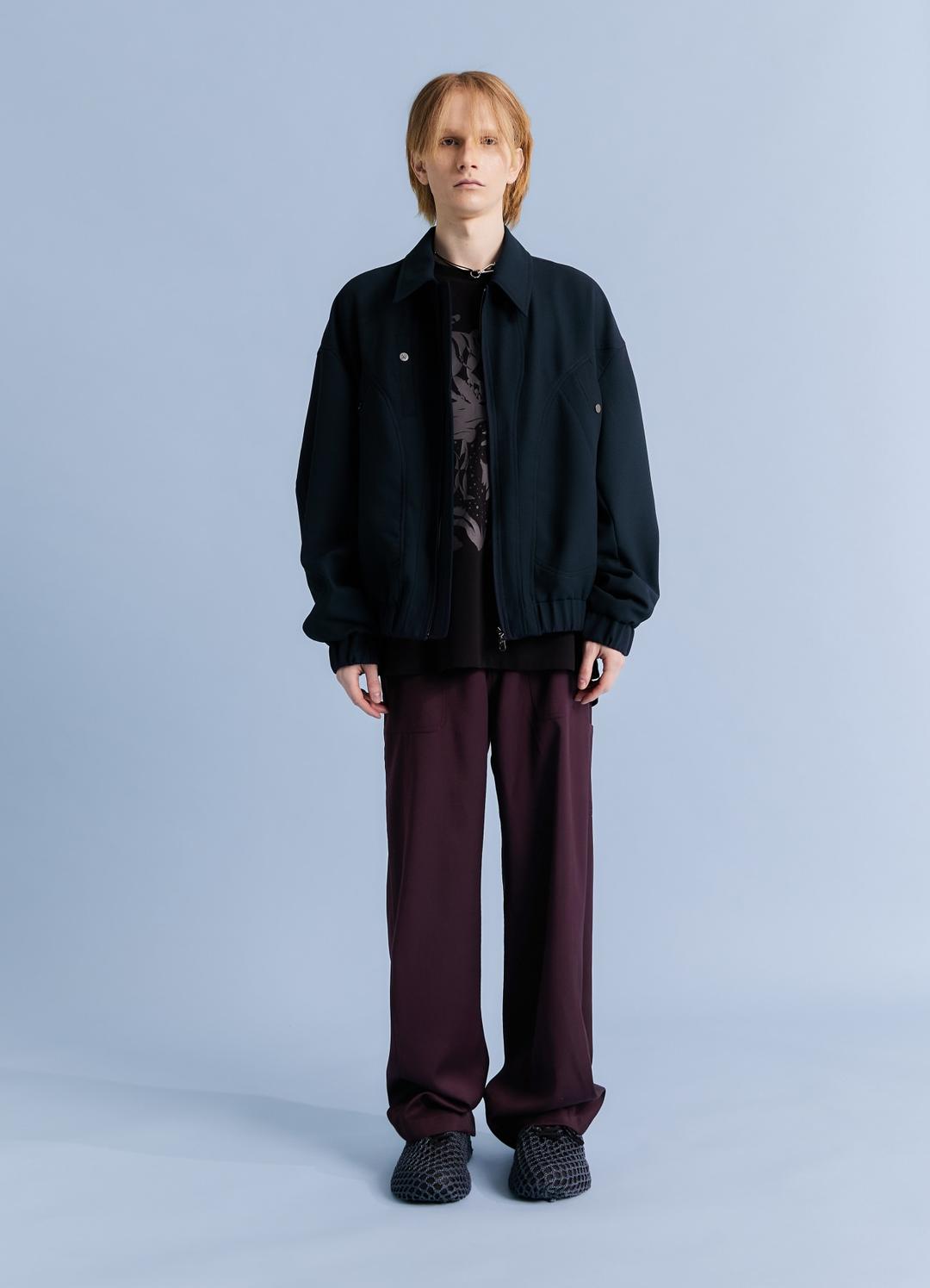 JACQUARD CIRCLE JUMPER D.NAVY