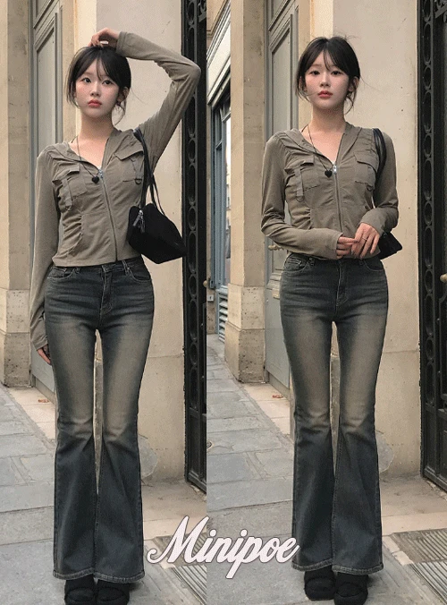 [MADE]  애쉬 베이지틴 빈티지브러쉬 부츠컷 팬츠 (1color)( 바배물량 , 소진시 7일소요 )