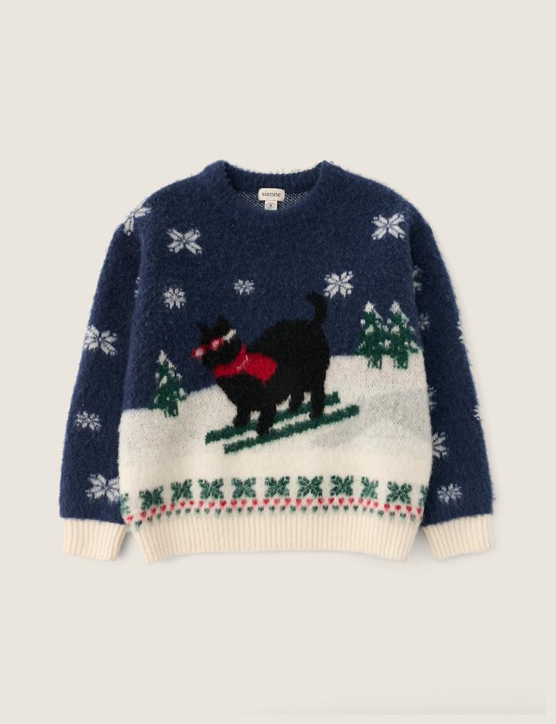 Ski Boy Nero Wool Knit (Navy)