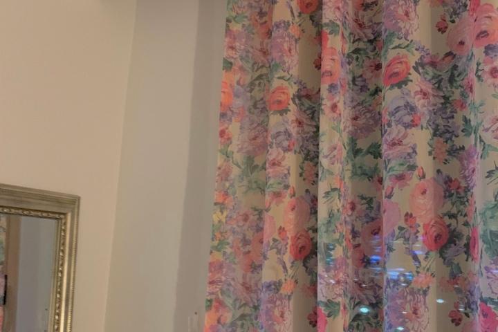 빈티지 스프링 커튼