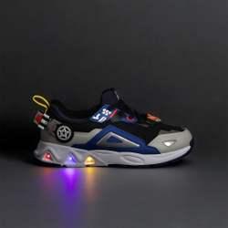 휠라 키즈 휠라 헬로카봇 라이트 BLACK/BLUE/WHITE FK261CD01X053 001