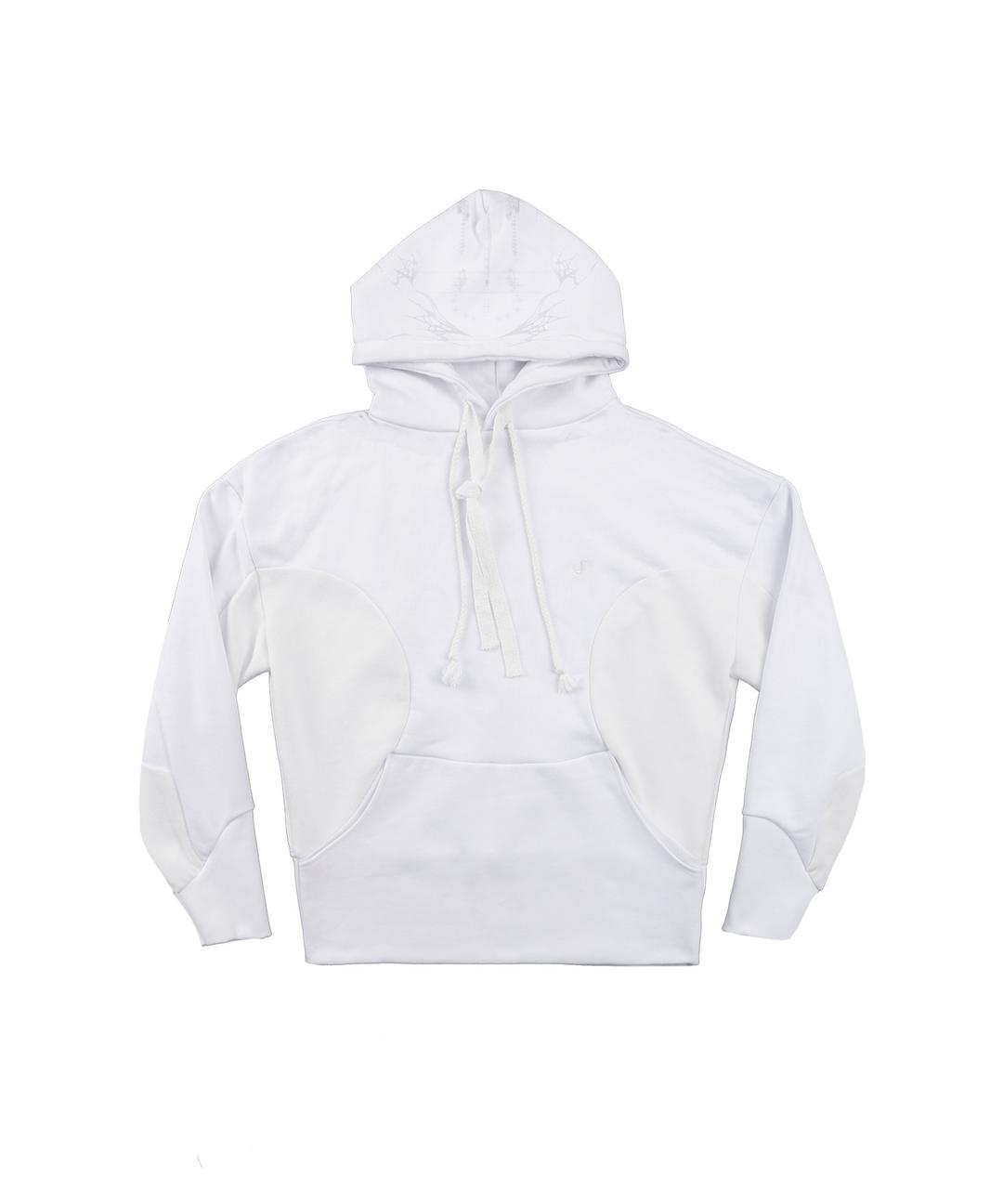 (11/11 Restock, 순차배송) Curved Graphic Hoodie / White