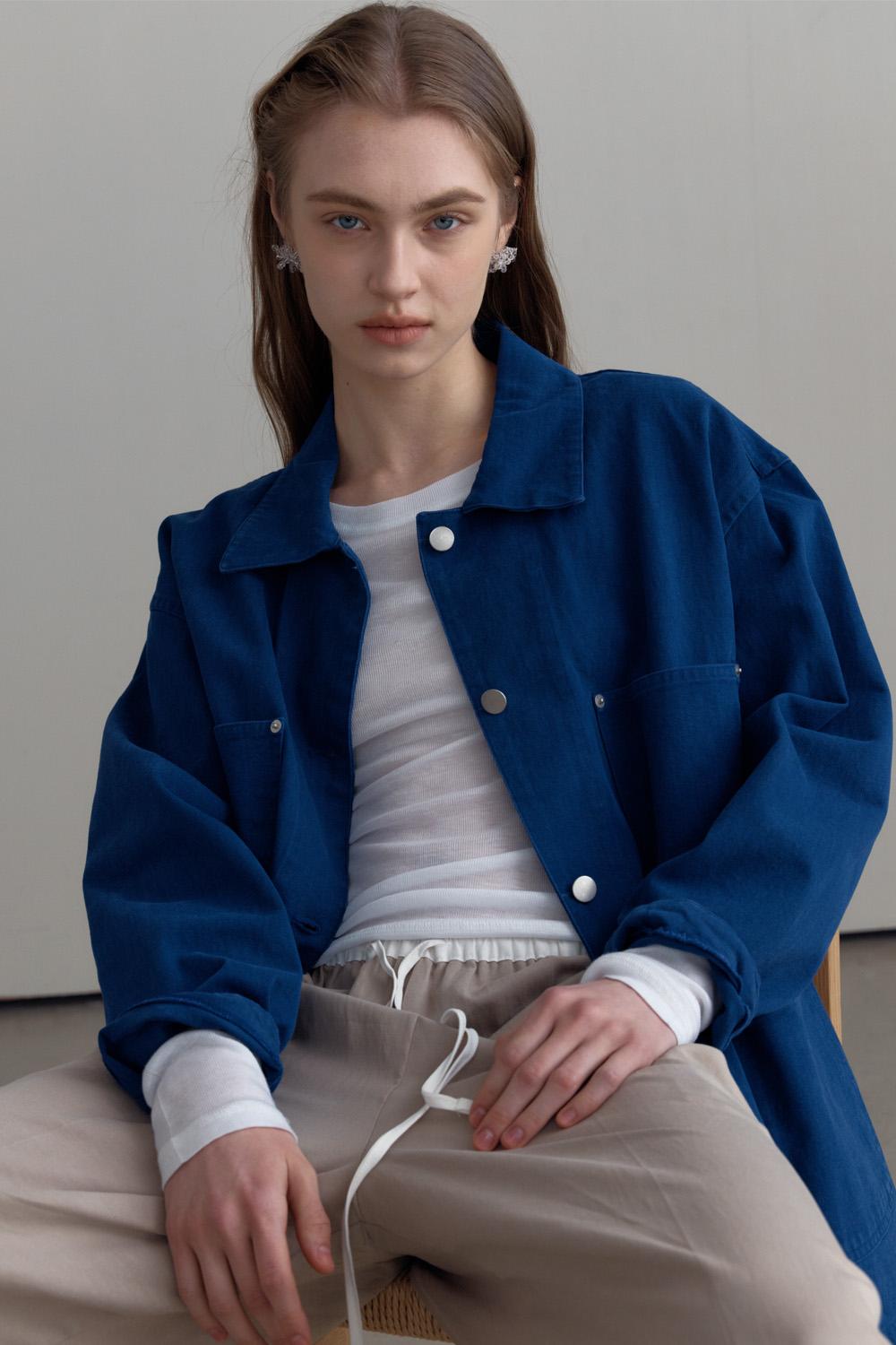 [3차] Ben Washed Work Jacket_Blue