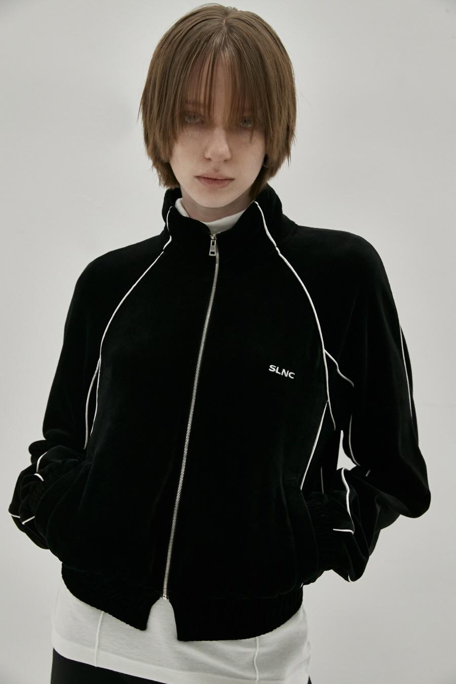 (예약 발송) 벨로아 트랙 집업 BLACK