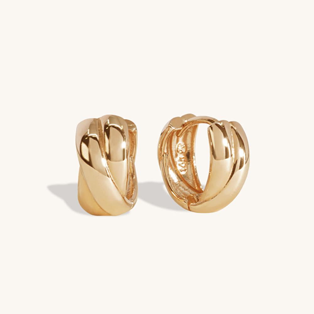 [신상할인]14k18k  리파인드 꼬임 귀걸이