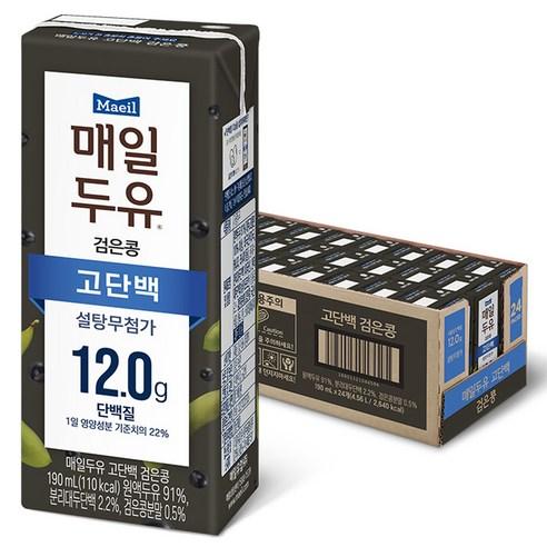 매일두유 고단백 검은콩 두유, 190ml, 24개 - 두유 | 쿠팡