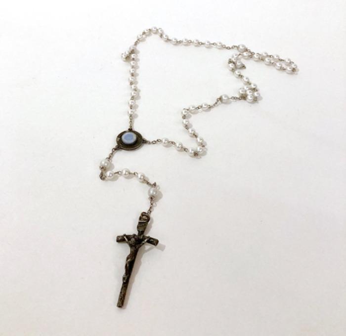 [FRANCE]70s antique Rosario 로자리오 necklace(목걸이).