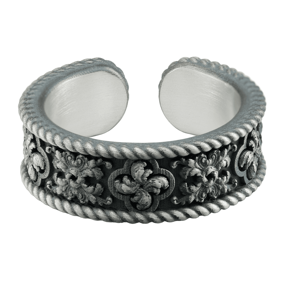 BAROQUE CLOVER RING IV