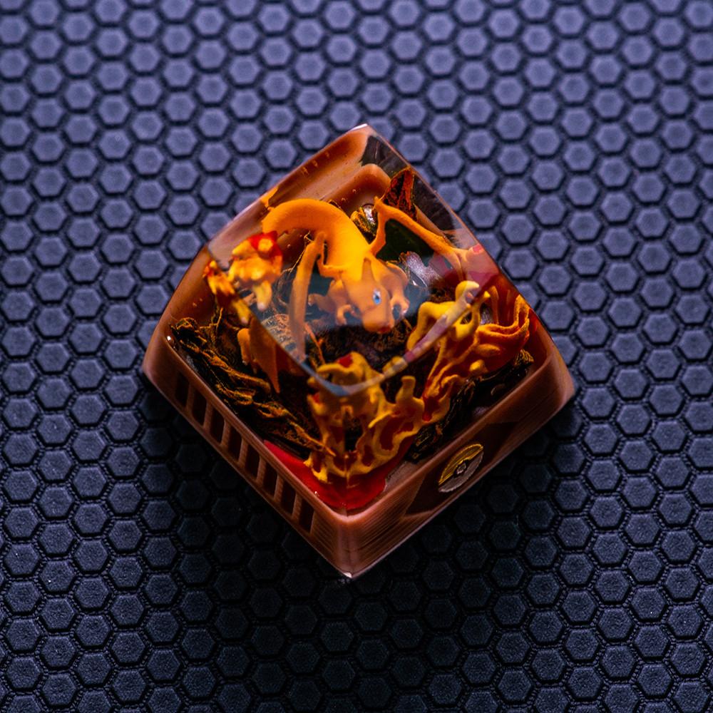 투명 포켓몬키캡 팬텀 이상해꽃 리자몽피규어 포켓몬스터 캐릭터 포인트키캡 키보드캡 굿즈