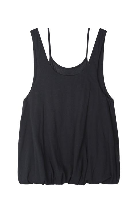 [3/19 예약발송] 2-Way Layered Balloon Dress, Midnight