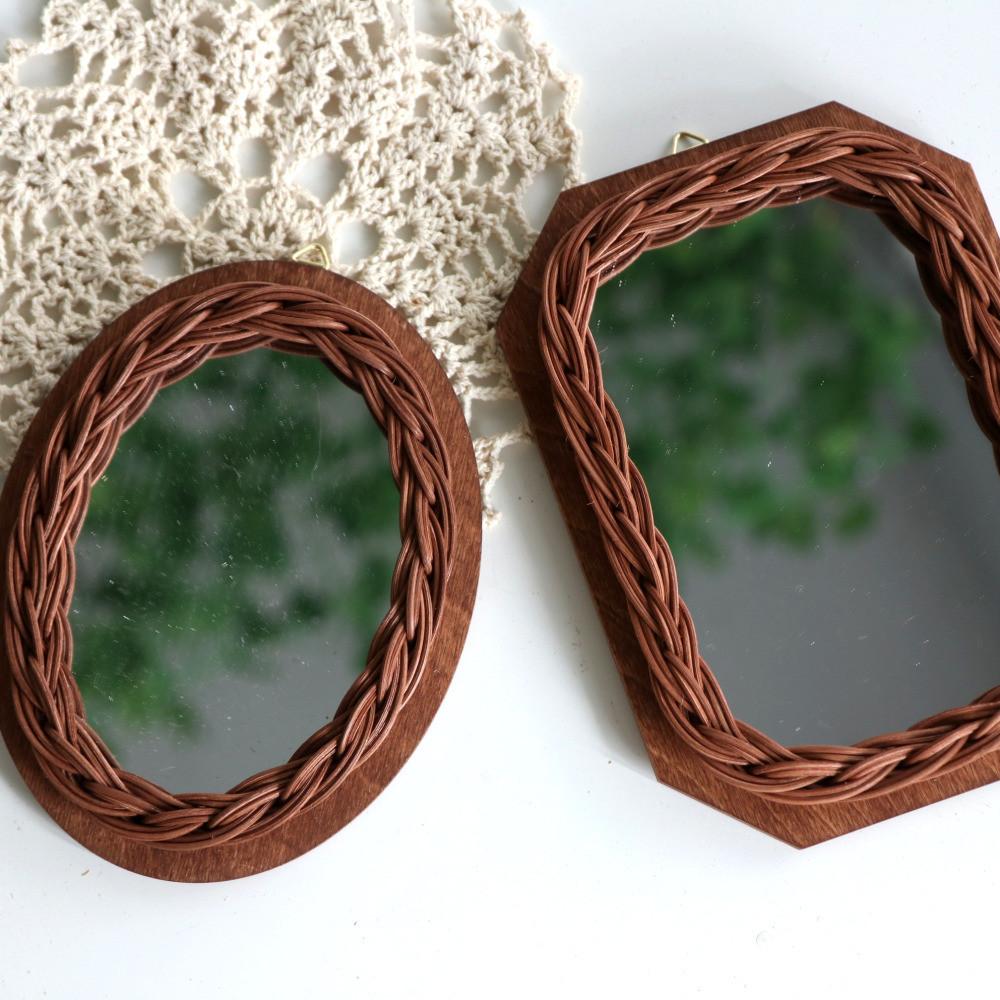 라탄공예 미니 벽거울 만들기 벽장식 diy