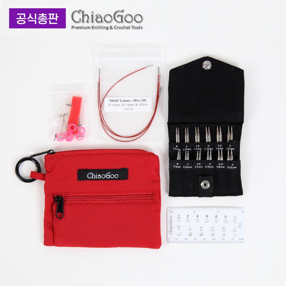 [앵콜스] [Chiaogoo] (공식총판) 치아오구 레드 세트 Twist Red Shorties Set (5cm & 8cm) Tips #7230M