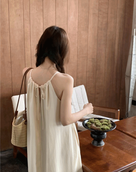 폴시띠아 2color 여름 뷔에스트 민소매 포켓 나시 셔링 루즈핏 롱원피스 비치웨어 바캉스 해외여행룩 휴양지룩 임부복 데일리룩