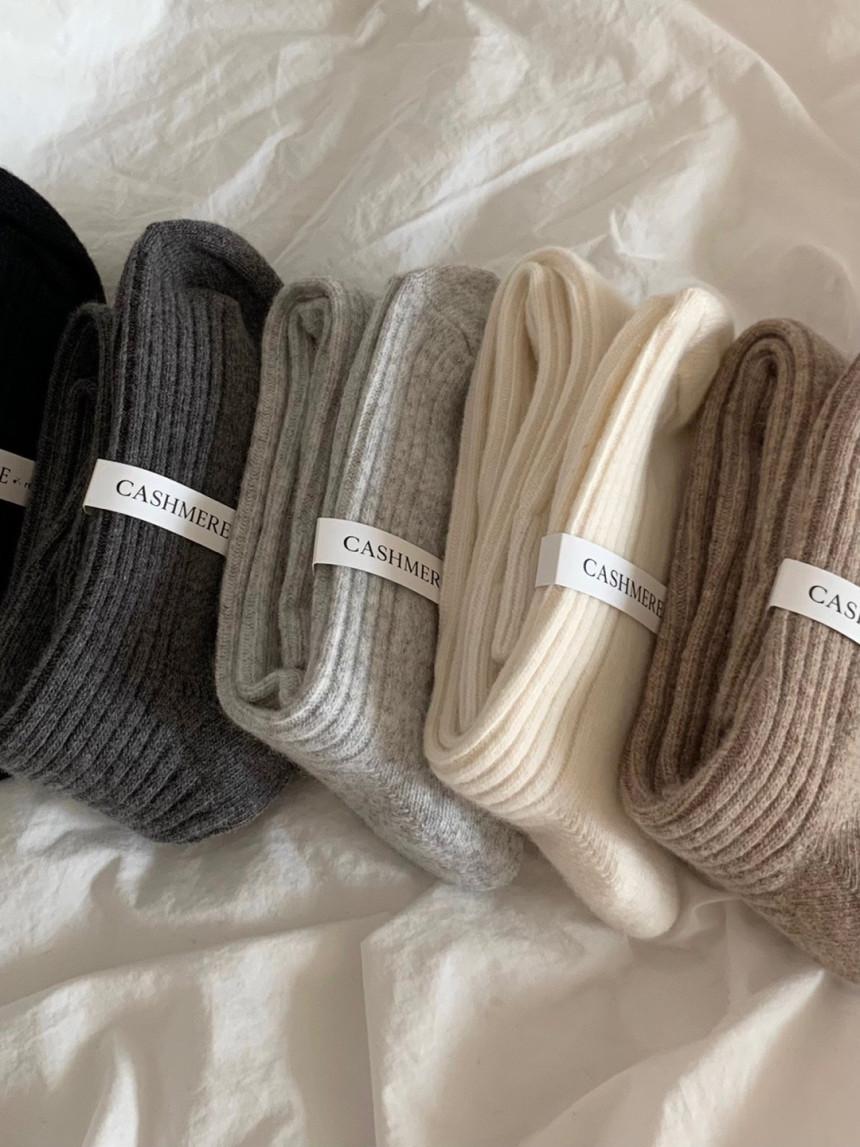 캐시미어 울 니트 삭스 *5 color