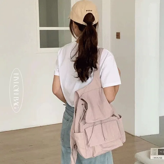 ✨시즌세일(′ᵕ′*)✨ 데일리 나일론 바스락 파스텔 백팩