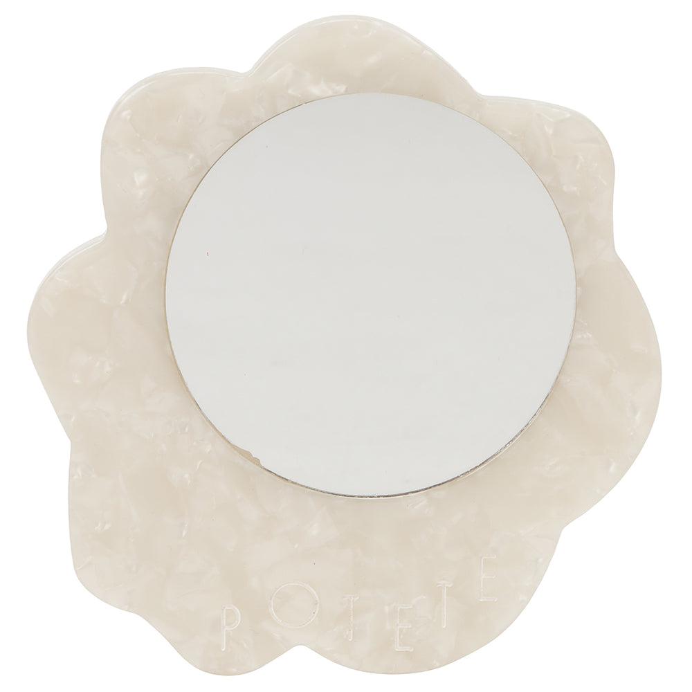 wave mirror white pearl - white pearl