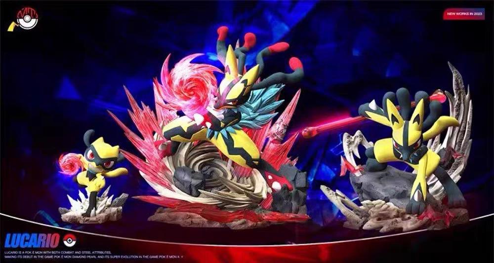 [현물]MT 리오르 루카리오 레진 포켓몬레진 포켓몬피규어 이로치