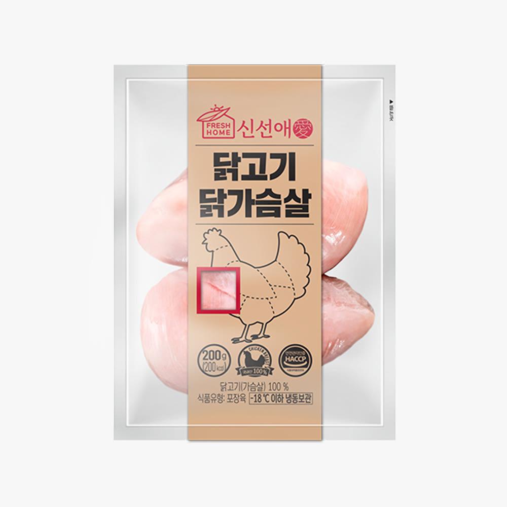 신선애 냉동 개별포장 생 닭가슴살 100g X 50팩 외 골라담기