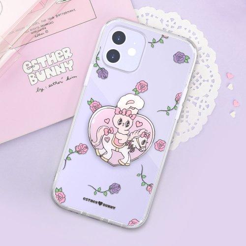 아이폰13 시리즈 하드 클리어 젤하드 스마트 그립 핑거 젤리 톡 케이스 토끼