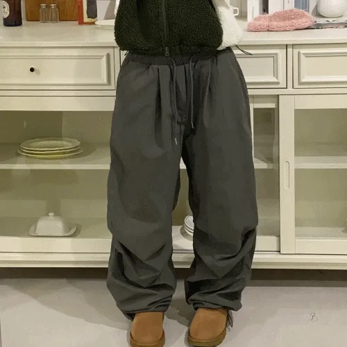 [기모안감/미친핏🔥]나일론 기모 파라슈트 팬츠(5 color)