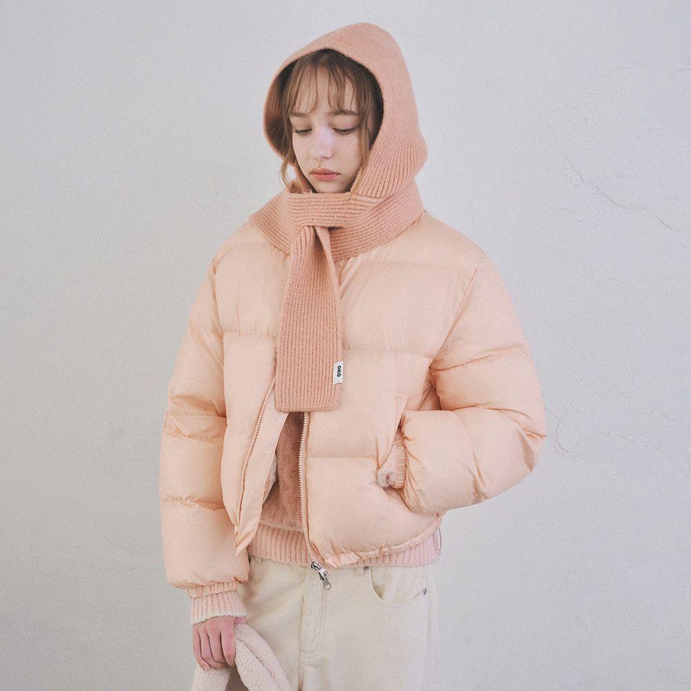 [29CM 단독]웜 에어리 크롭 푸퍼 패딩_Salmon Pink