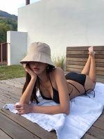 딥 벙거지 버킷햇