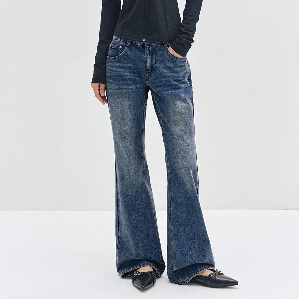 [W]Signature Low Rise Semi Flared Jeans DCWPT003BlueB