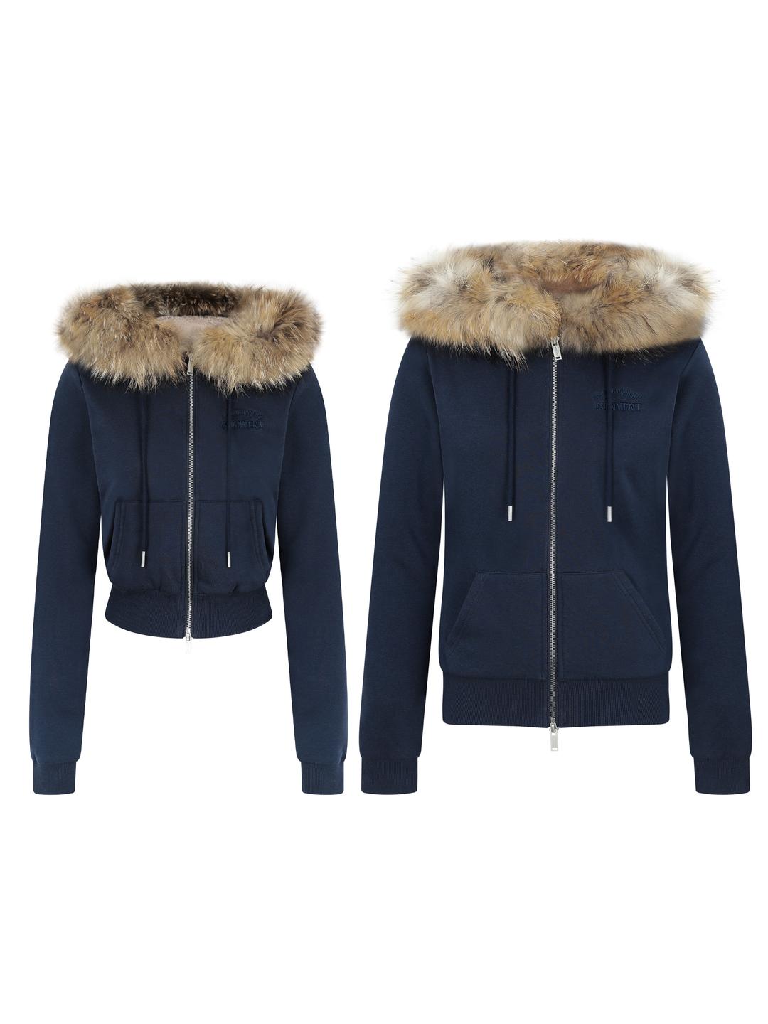 2025 Wolf Joe Hoodie In Navy