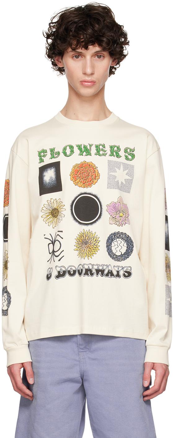 SSENSE 익스클루시브 베이지 그레이트풀 롱 슬리브 티셔츠