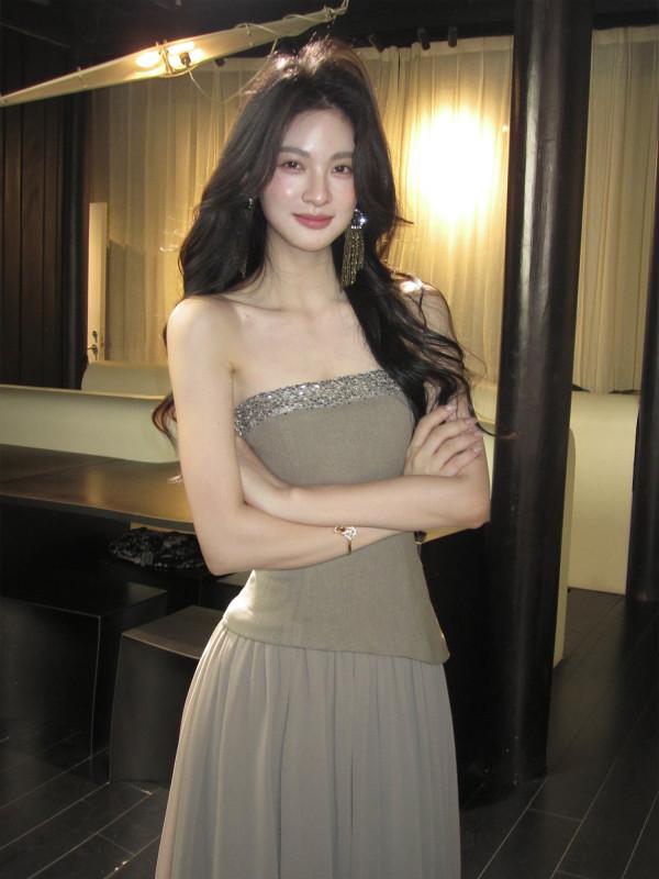 반도 글리터 다이아 맥시 원피스