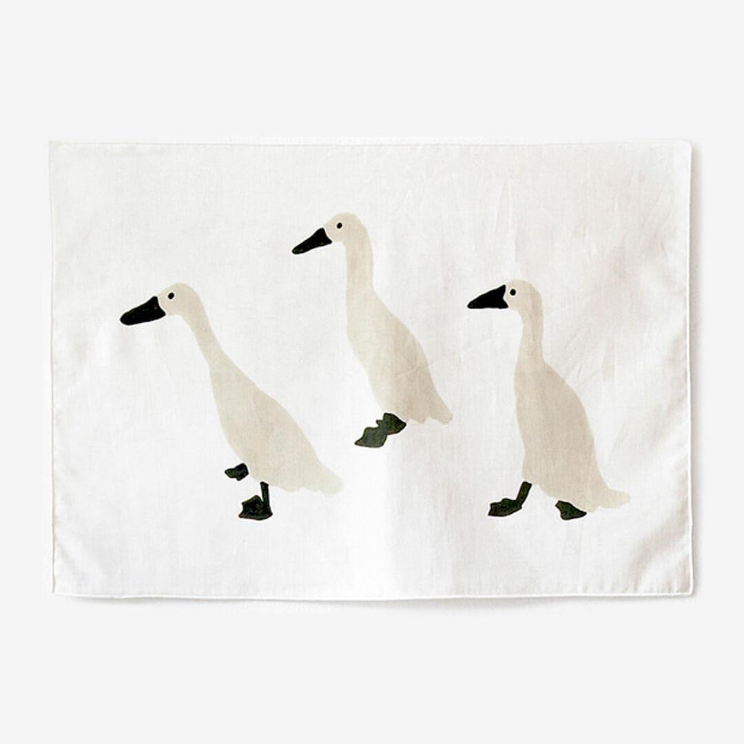INDIAN RUNNER DUCK FABRIC POSTER