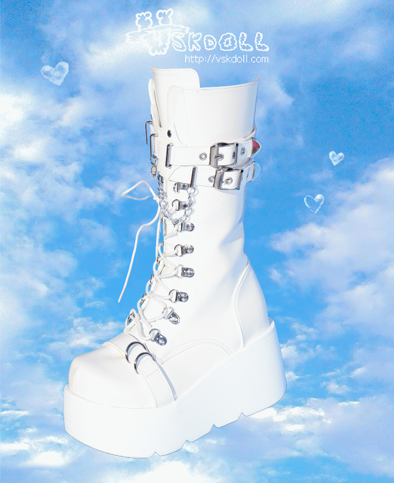 [천사템/당일출고] 엔젤리카 대천사장 통굽 워커 (스탠딩화,콘서트화,펑크,키치,키높이신발,키작녀,플랫폼화)