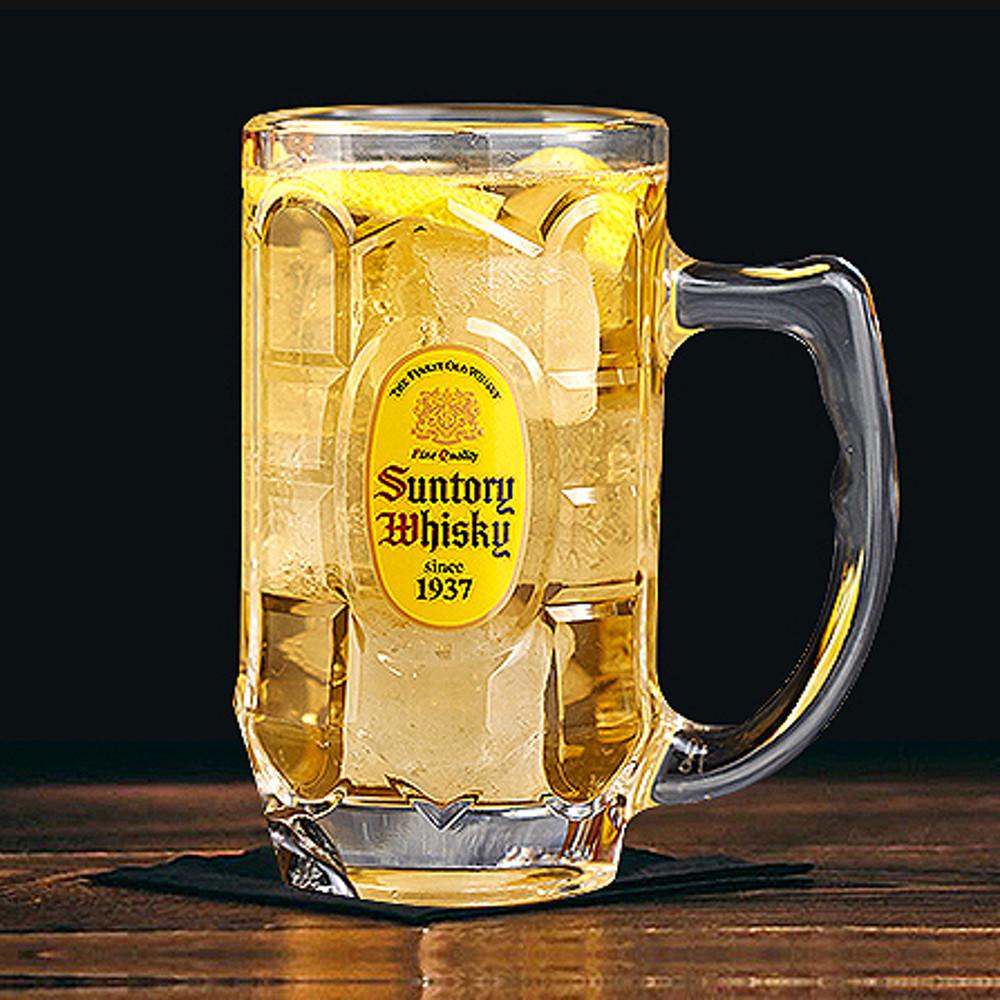 산토리 하이볼잔 375ml 하이볼 글라스 내열유리컵 가쿠빈 위스키 얼그레이 맥주잔