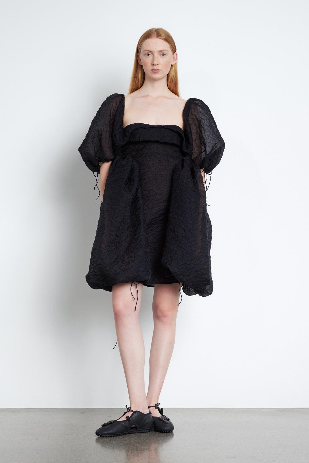 SIDRA | DRESS NIMBUS MATELASSÉ BLACK - UK8