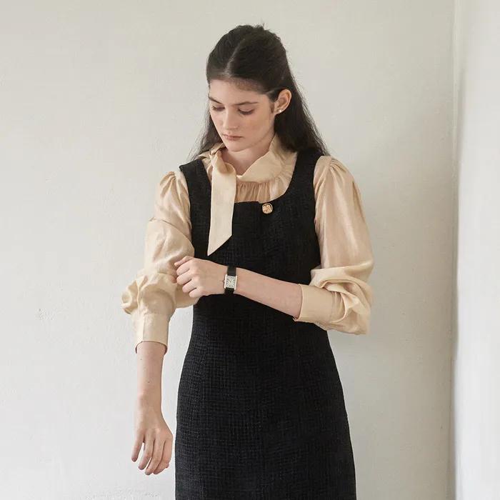 우아한 타이 블라우스 (3COL) Y4T073