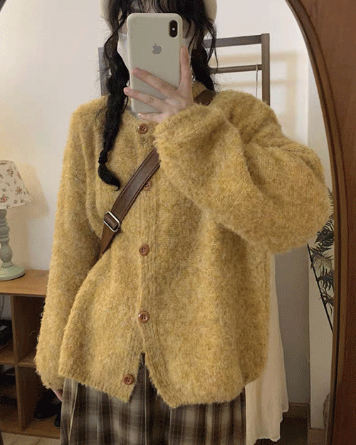 (옐로우재입고)포근이 가디건/4color