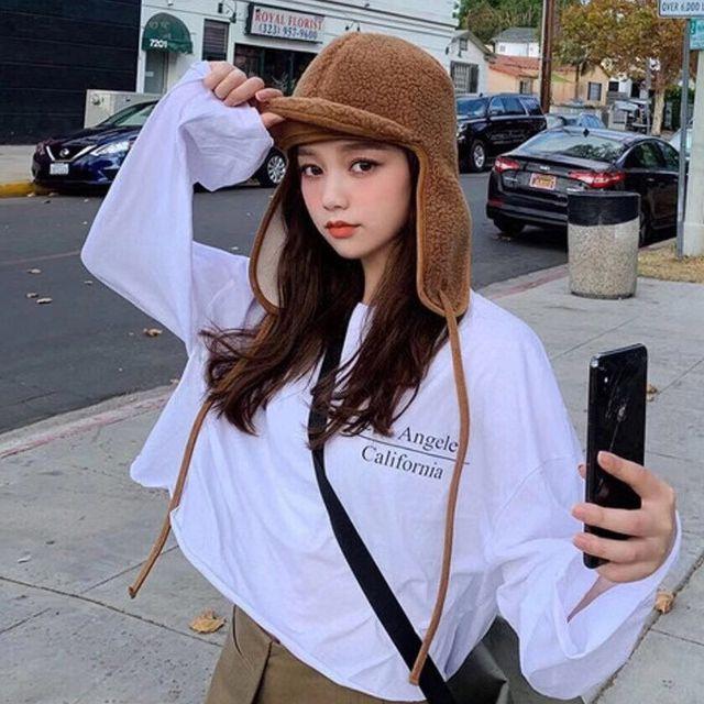 뽀글이 버킷햇 후리스 벙거지 모자 귀도리