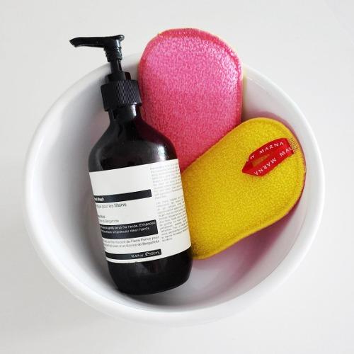 일본 마나 아크릴 양면수세미