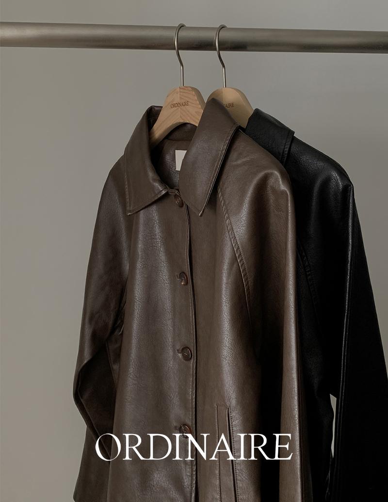 가내스라 [단독] [ordinaire] 베리스 레더 자켓 (가죽자켓 추천)