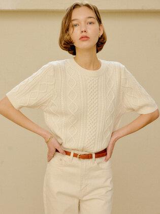 로우 케이블 울 니트 / ROWE CABLE WOOL KNIT(4colors)