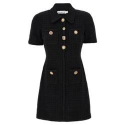 24FW 셀프 포트레이트 미디 원피스 PF24 041S B BLACK Black