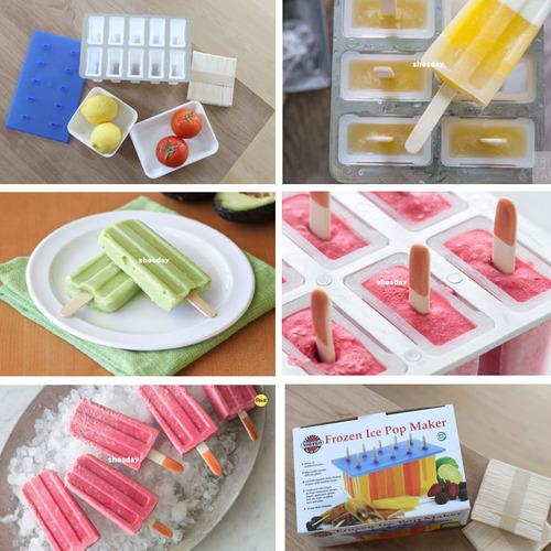 (정품)노프로 샤베트 아이스팝메이커(메이커세트+막대24개구성)-해외직구로 유명한 제품~