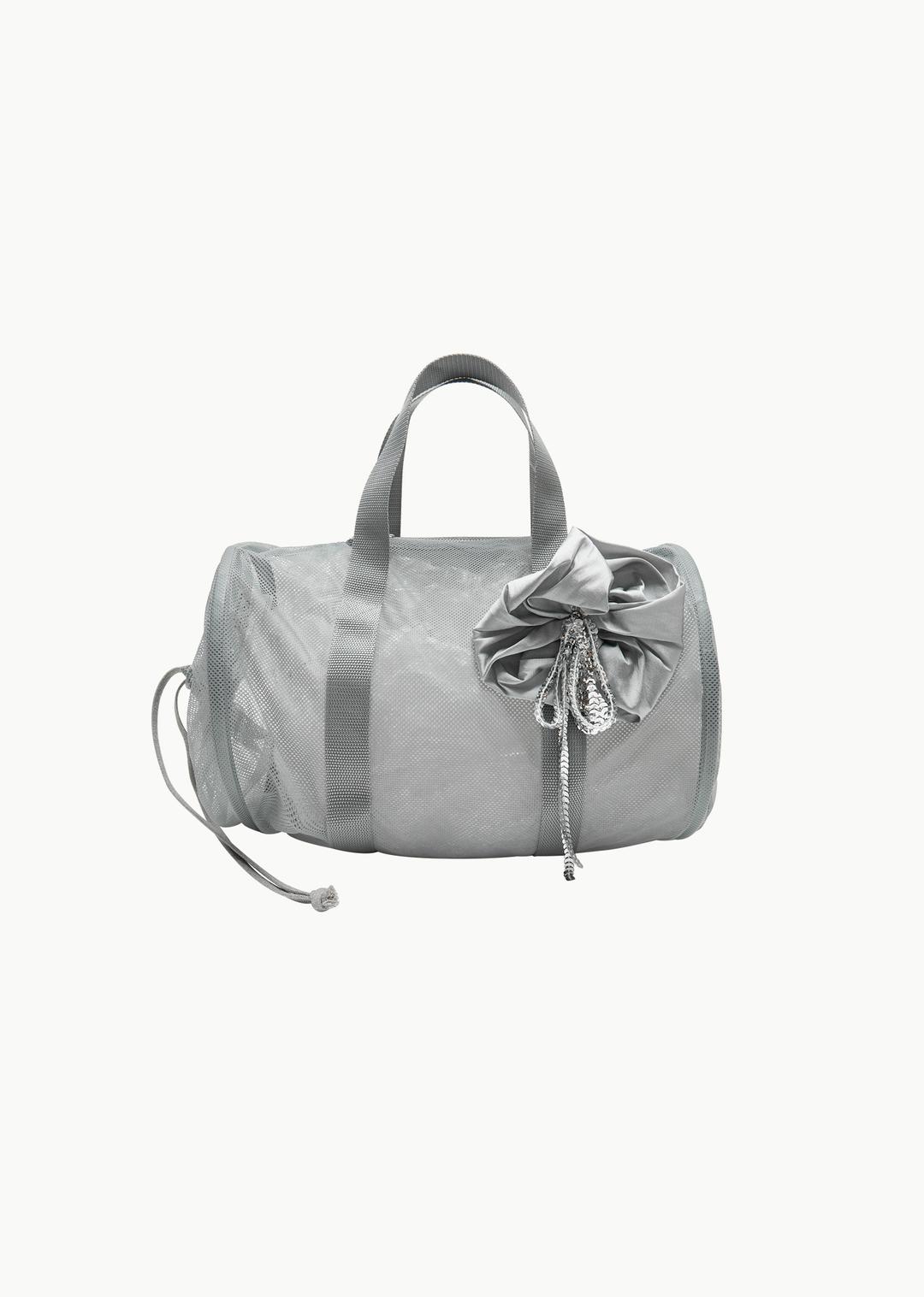 duffel bag, grey