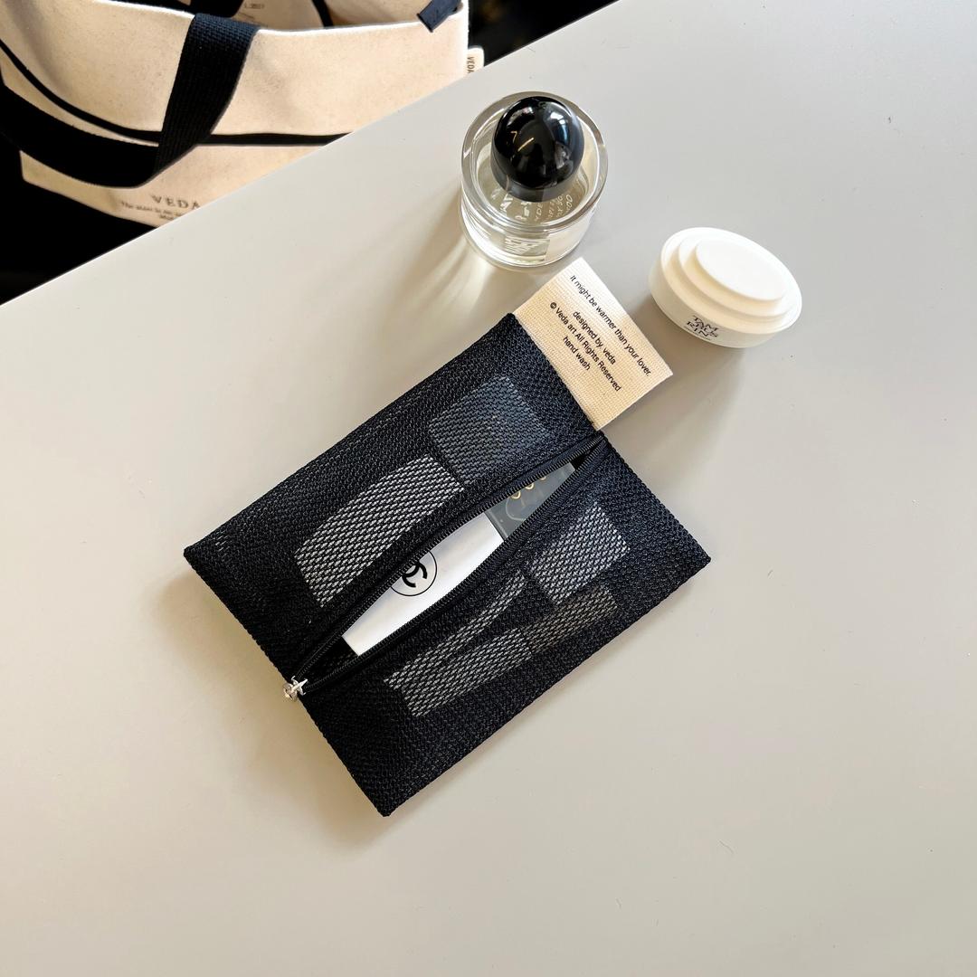 Veda Romantic Pouch Mesh / Black