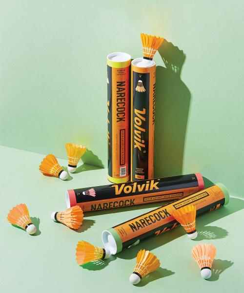 볼빅 배드민턴(VOLVIK BADMINTON)  나래콕 배드민턴 컬러셔틀콕 12개입 오렌지 - 사이즈 & 후기 | 무신사