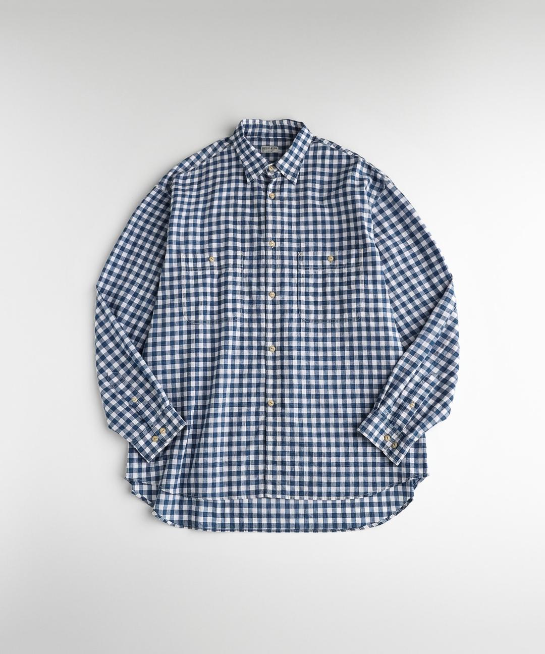 C/L ROVER SHIRTS "navy check\"
